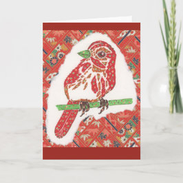 Tarjeta Notecard del pájaro cantante