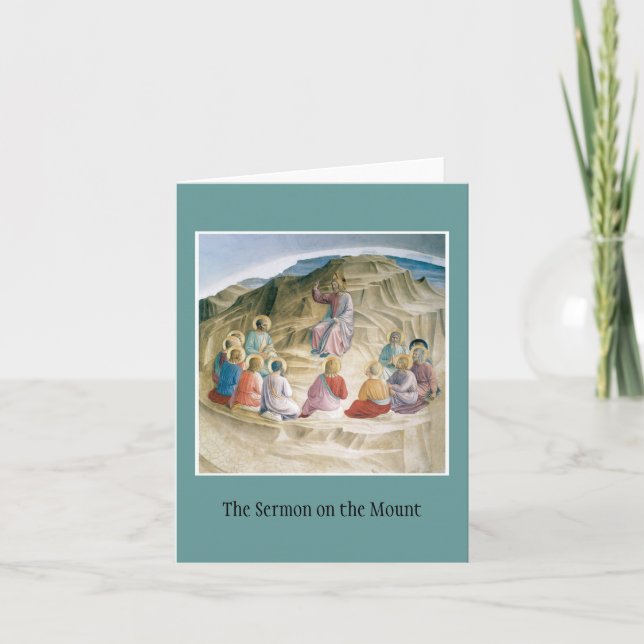 Tarjeta Notecard del sermón de la montaña (Anverso)