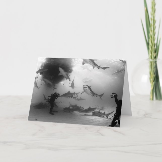 Tarjeta Notecard del tiburón del tigre y de limón (Anverso)