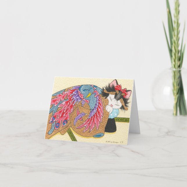 Tarjeta Notecard del uchikake de Phoenix (Anverso)