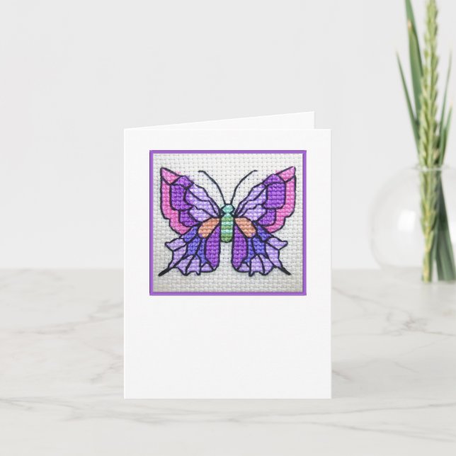 Tarjeta Notecard en blanco 03 de la mariposa (Anverso)