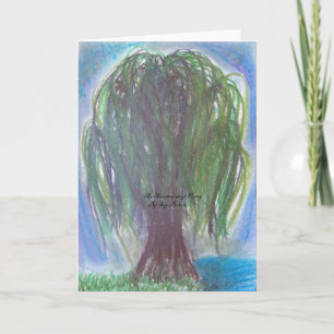 Tarjeta notecard en blanco de sauce lloroso