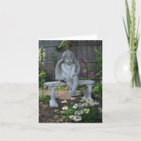 notecard en blanco del jardín