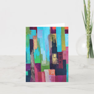 Tarjeta Notecard en blanco del tercer mundo