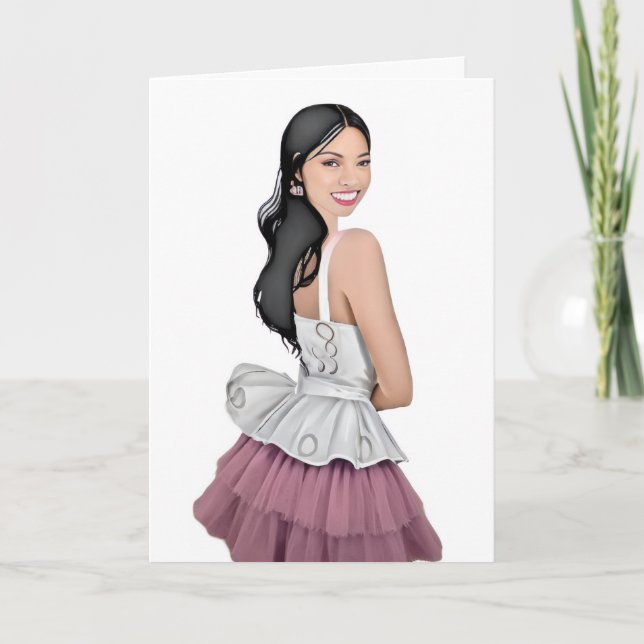 Tarjeta Notecard (en blanco dentro) (Anverso)