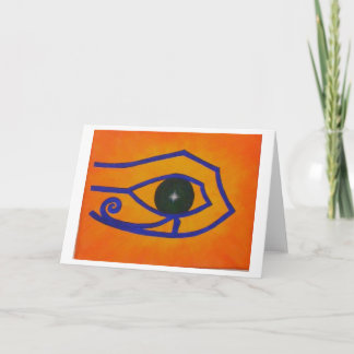 Tarjeta Notecard en blanco "ojo del Ra "