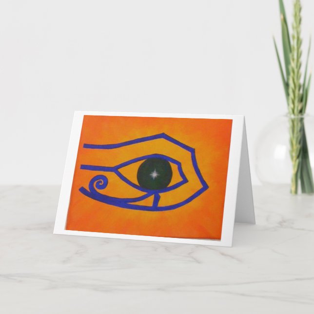 Tarjeta Notecard en blanco "ojo del Ra " (Anverso)
