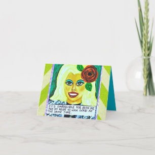 TARJETA NOTECARD-ES IMPOSIBLE PARA MÍ Y PARA MI CASA
