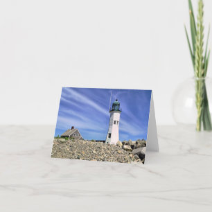 Tarjeta Notecard - Faro de la vieja ciencia