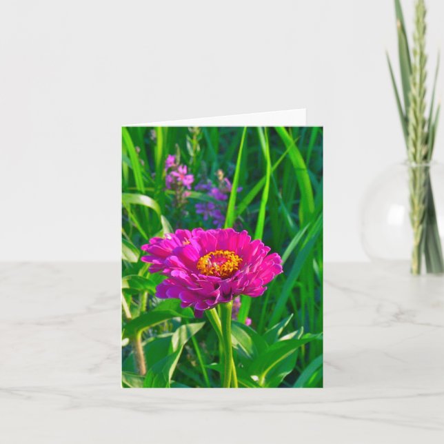 TARJETA NOTECARD, FLORAL (ROSA) (Anverso)
