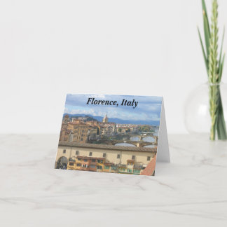 Tarjeta Notecard: Florencia, Italia