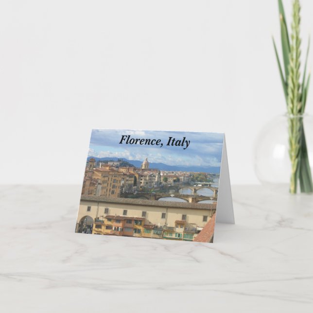 Tarjeta Notecard: Florencia, Italia (Anverso)