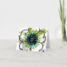 Tarjeta Notecard-Flowers-Floral 2