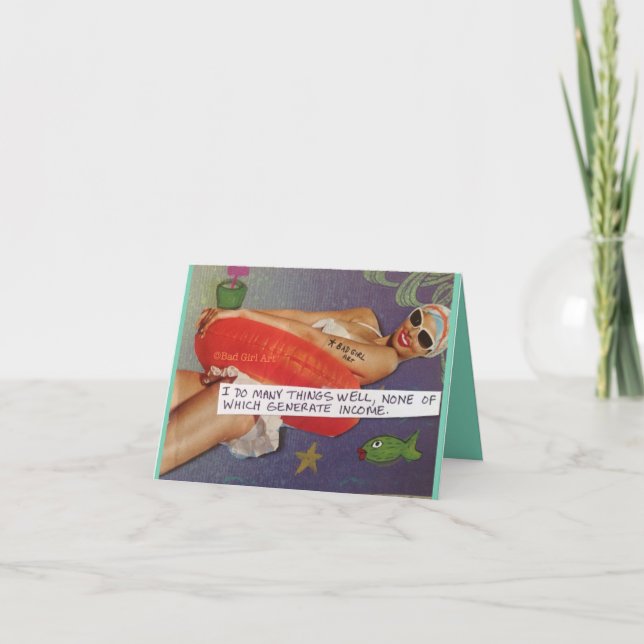 TARJETA NOTECARD-HAGO MUCHAS COSAS BIEN... (Anverso)