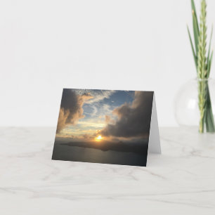 Tarjeta notecard hawaiano sunset
