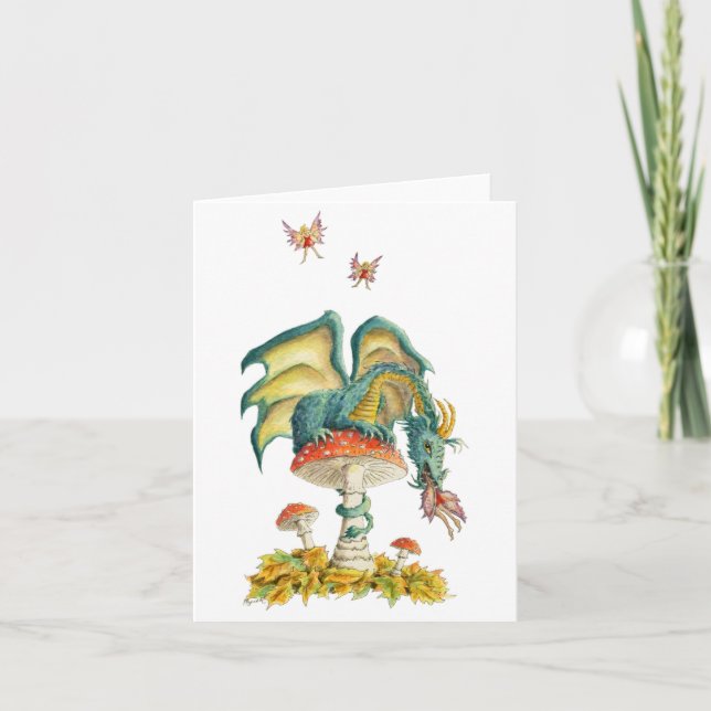 Tarjeta Notecard hongi Dragon (Anverso)