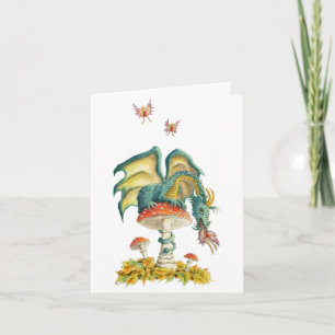 Tarjeta Notecard hongi Dragon