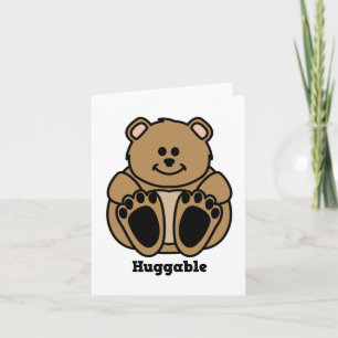 Tarjeta Notecard Huggable del oso