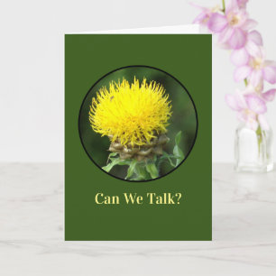 Tarjeta notecard, humor: "¿Cómo hablas?"