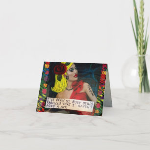 TARJETA NOTECARD-I HAN SIDO EL SER TAN OCUPADO FABULOSOS