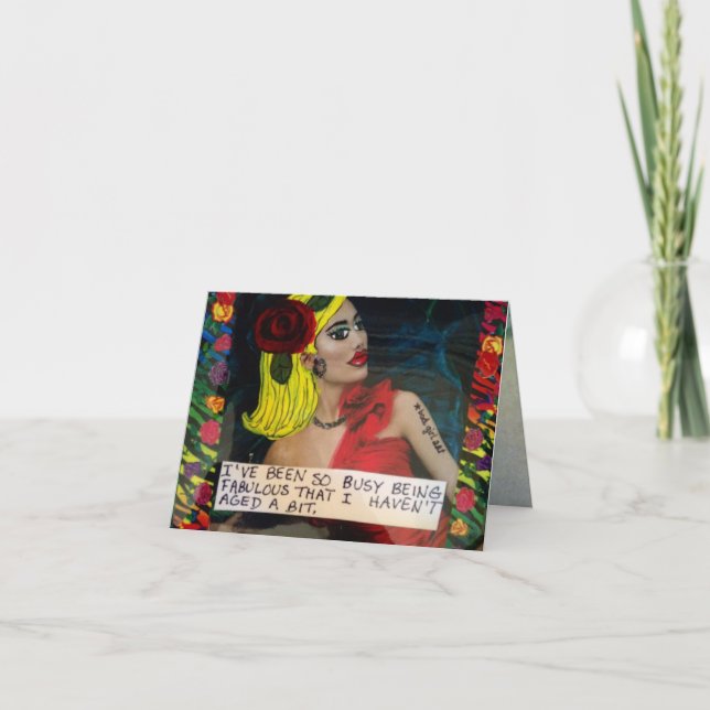 TARJETA NOTECARD-I HAN SIDO EL SER TAN OCUPADO FABULOSOS (Anverso)