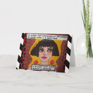 TARJETA NOTECARD-I KNOW THE DIFFERENCE BETWEEN