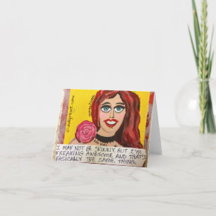 TARJETA NOTECARD-I NO PUEDE SER FLACO, PERO FREAKING