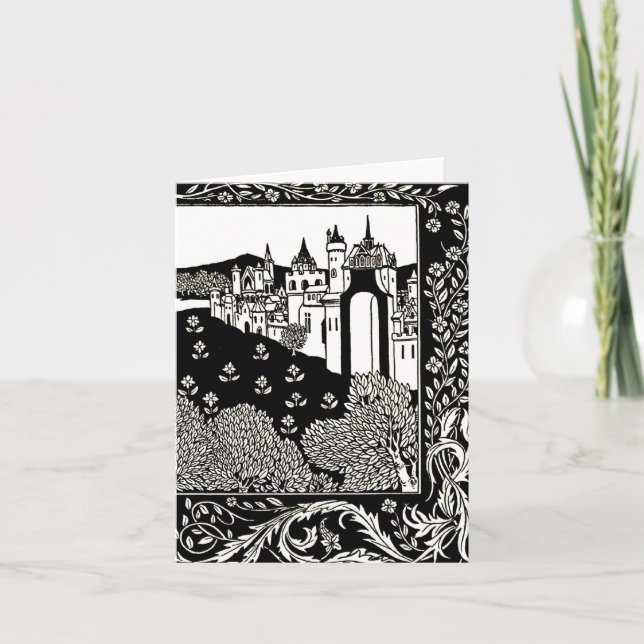 Tarjeta Notecard-Ilustracion Vintage-Aubrey Beardsley 14 (Anverso)
