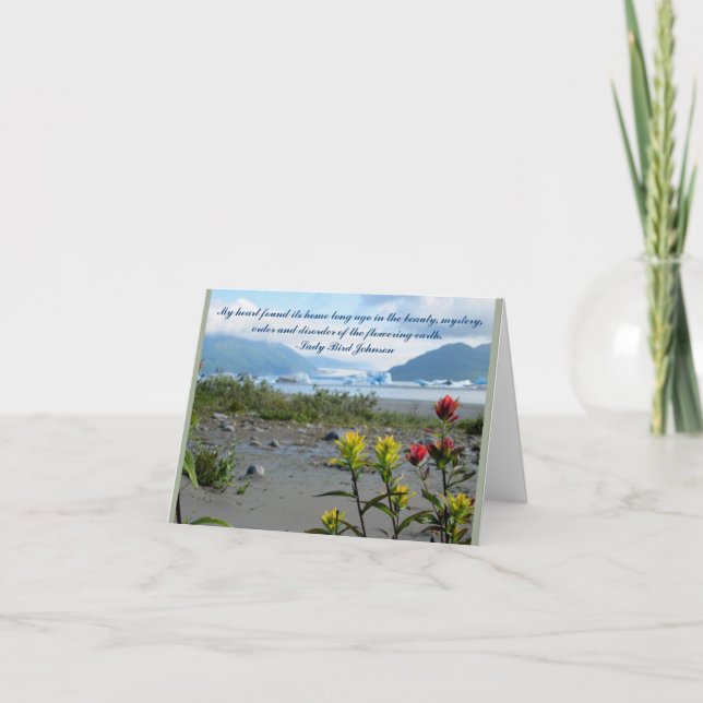 Tarjeta Notecard inspirador de la cita (Anverso)