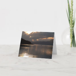 Tarjeta Notecard: Isla de la puesta del sol de Skye