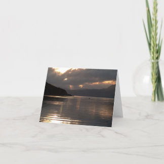 Tarjeta Notecard: Isla de la puesta del sol de Skye