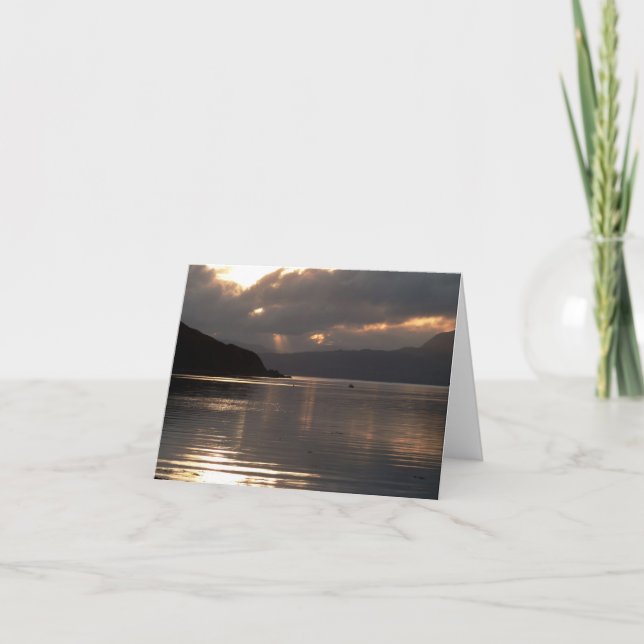 Tarjeta Notecard: Isla de la puesta del sol de Skye (Anverso)