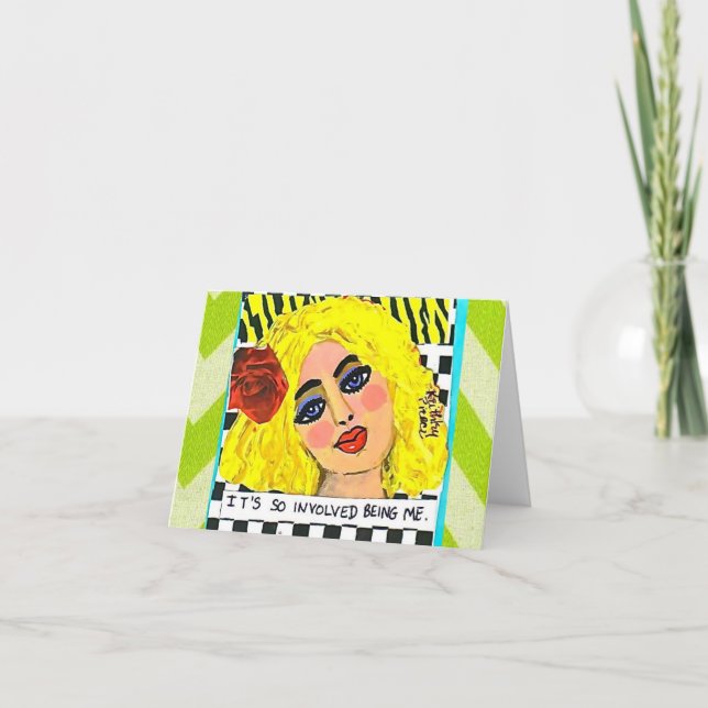 Tarjeta NOTECARD-IT es el SER TAN IMPLICADO YO (Anverso)