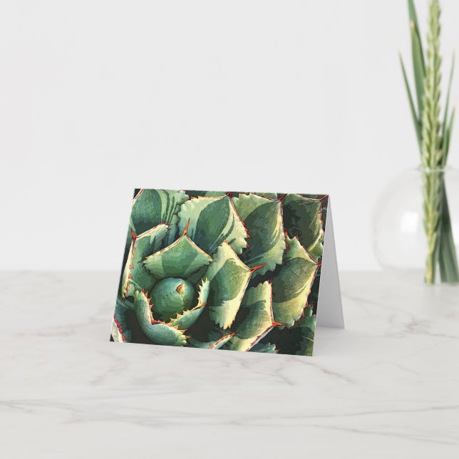 Tarjeta Notecard japonés del agavo (Anverso)