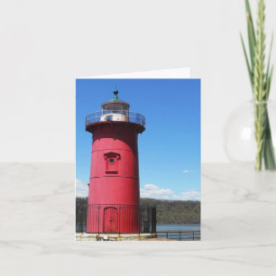 TARJETA NOTECARD LIGHTHOUSE RED