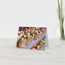 Tarjeta Notecard - manzanas