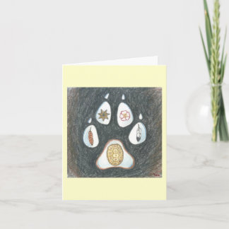 Tarjeta Notecard nativo de Wolftrack