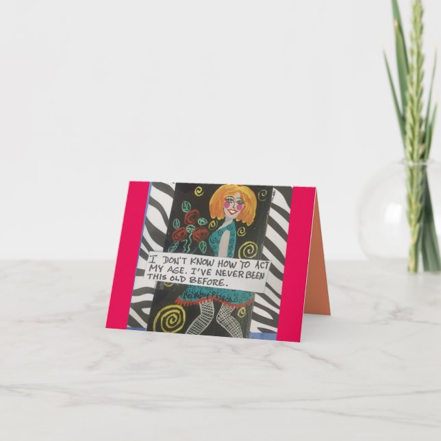 TARJETA NOTECARD-NO SÉ CÓMO ACTUAR CON MI EDAD (Anverso)