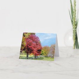 Tarjeta Notecard - Otoño en la granja