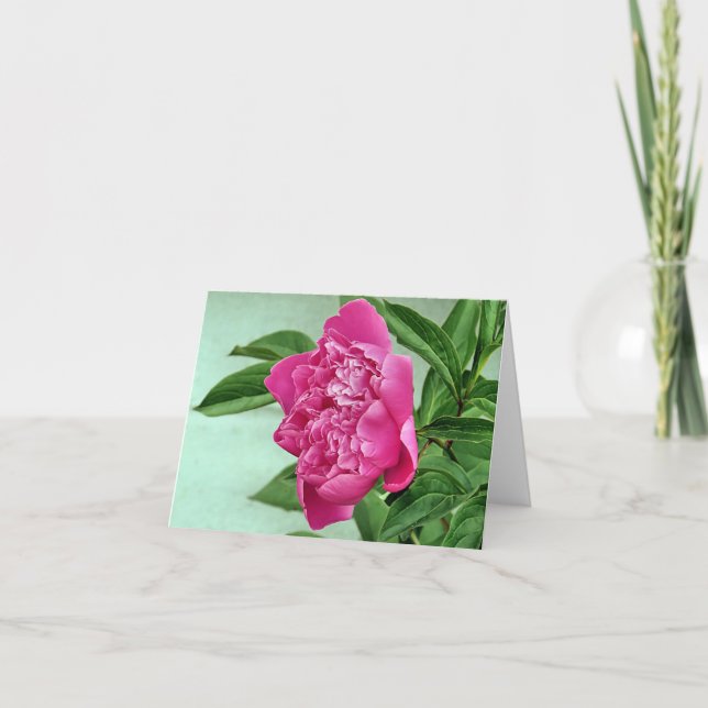 Tarjeta Notecard - Peony (Anverso)
