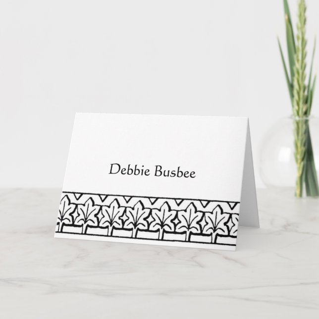 Tarjeta Notecard personal - Personalizado - Personalizado (Anverso)