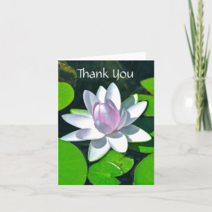 Tarjeta NOTECARD personalizable/BLOSSOM LOTUS PINKISH-BLAN