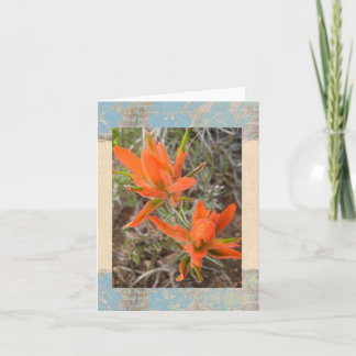 Tarjeta Notecard pintado del desierto