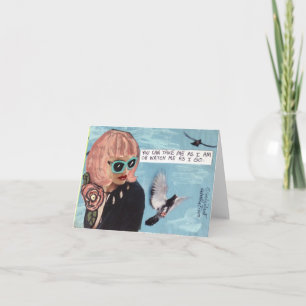 TARJETA NOTECARD-PUEDES TOMARME COMO YO.