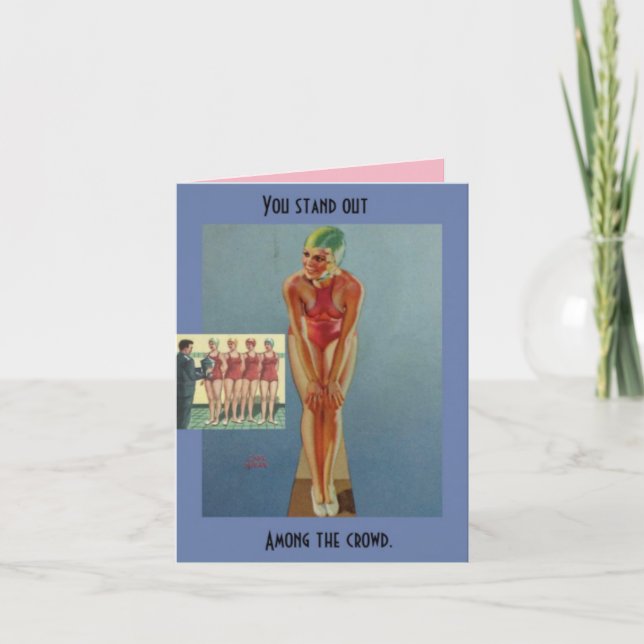 Tarjeta Notecard- que usted se destaca entre la (Anverso)