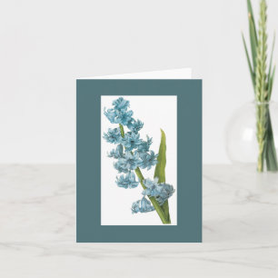 Tarjeta Notecard Redoute Blue Hyacinth