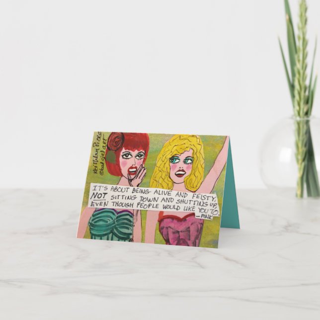 TARJETA NOTECARD-SE TRATA DE ESTAR VIVO Y FAMILIAR (Anverso)