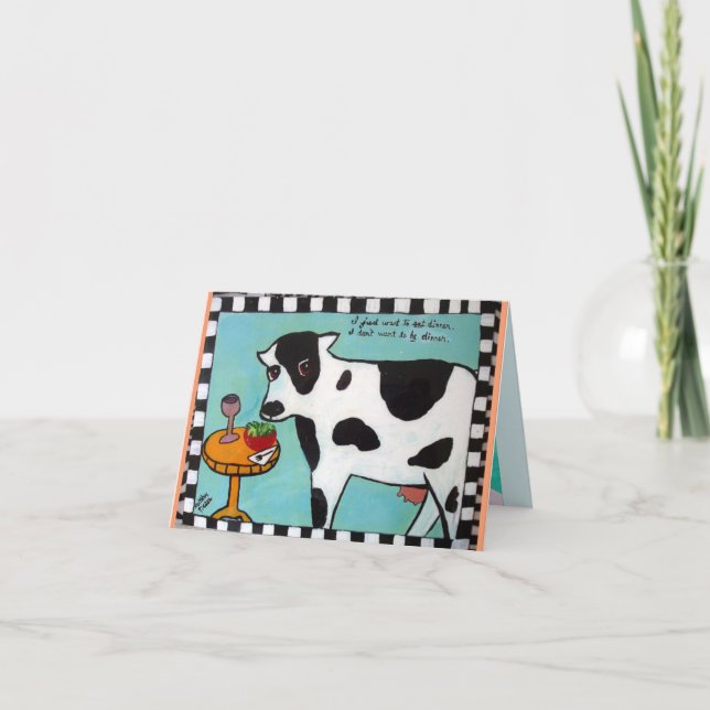 TARJETA NOTECARD-SOLO QUIERO CENAR (Anverso)