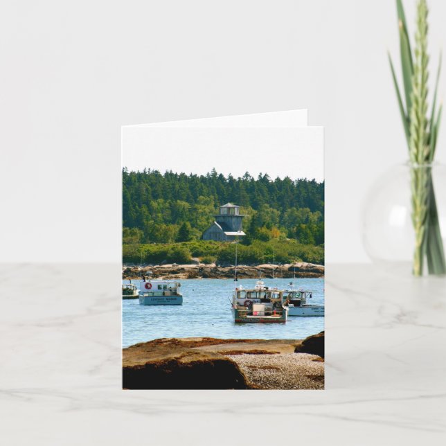 Tarjeta Notecard Stonington, Maine (Anverso)