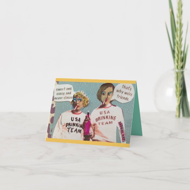 TARJETA NOTECARD-SWEET Y DESCARADO Y NUNCA CON CLASE (Anverso)